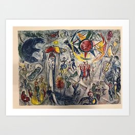 Marc Chagall La Vie 1965 Art Print