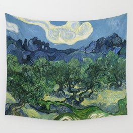 Olive Trees by Vincent van Gogh Wall Tapestry