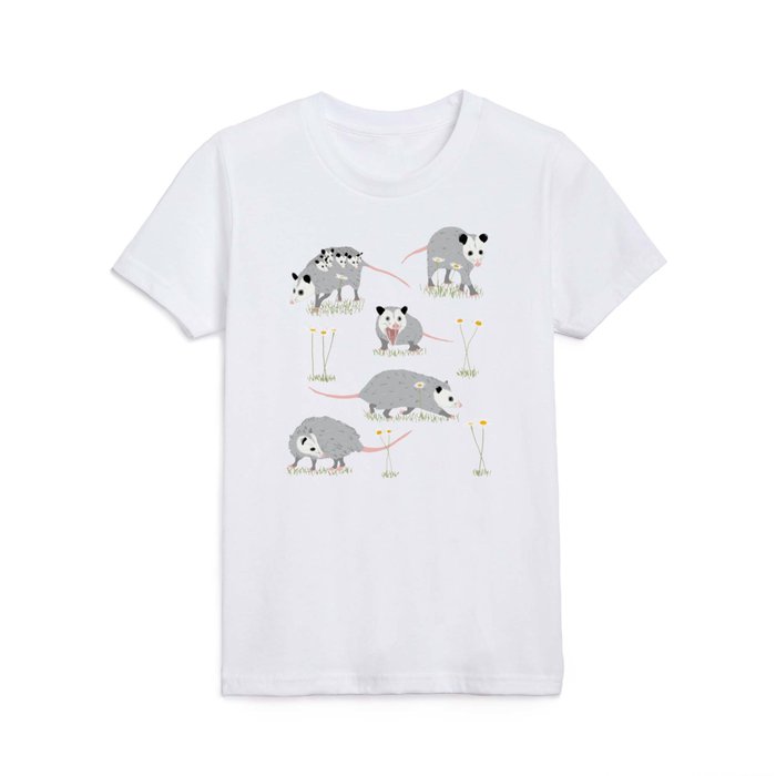 Opossums and Daisies Kids T Shirt