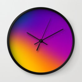 Deep Colorful Gradient Wall Clock