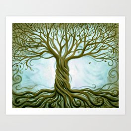 Swirly Tree Art Prints For Any Decor Style Society6
