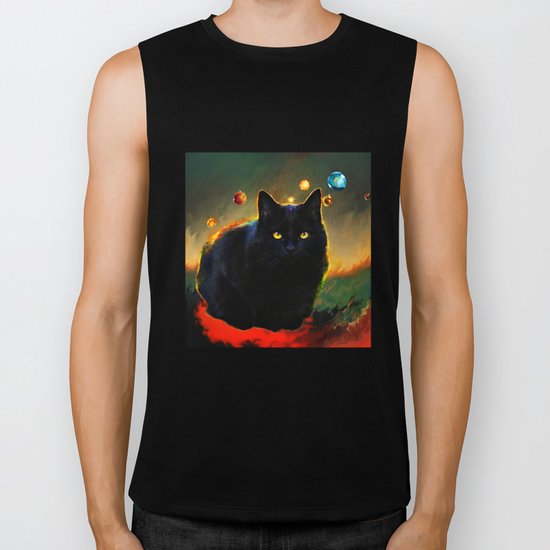 black cat Biker Tank
