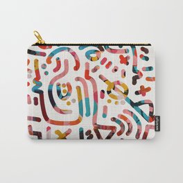 Graffiti Art Life in the Jungle with Symbols of Energy Carry-All Pouch