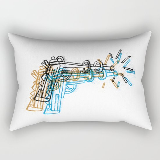 Gun Rectangular Pillow