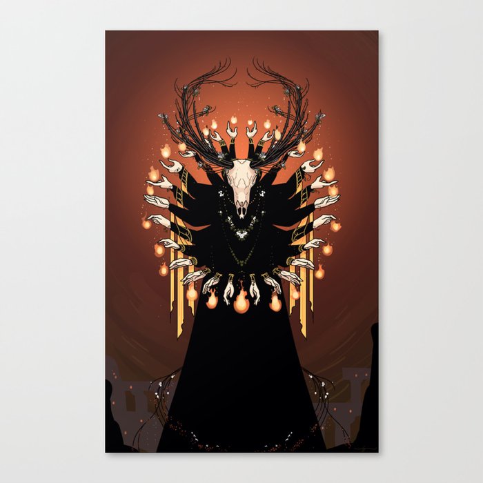 The God of the House of Death Canvas Print