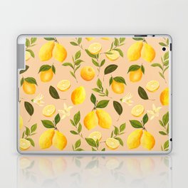 Lemon and Leaves Hand Painted Print Laptop & iPad Skin