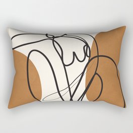 Abstract Line Thought 2 Rectangular Pillow