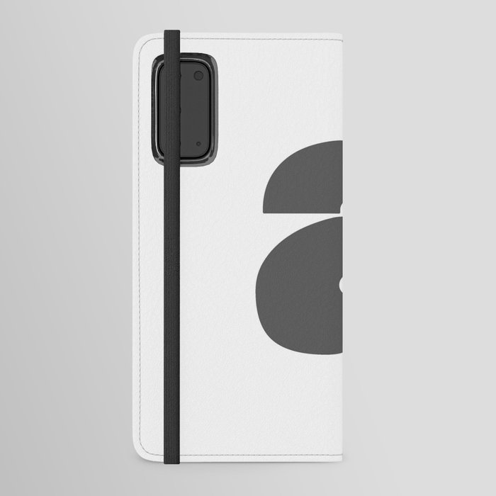 a (Grey & White Letter) Android Wallet Case