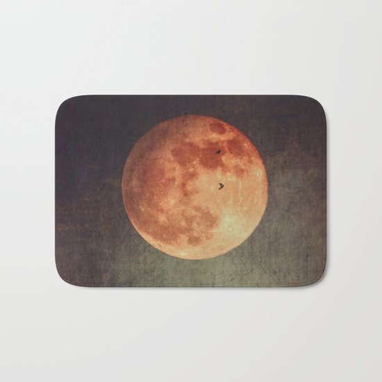 Moon over Dark Mountains Bath Mat