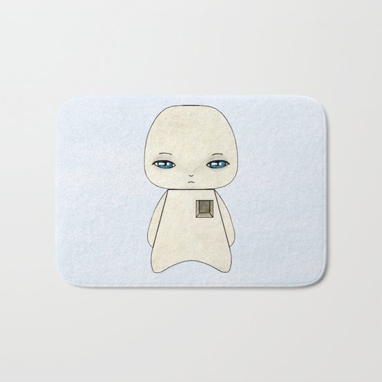 A Boy - self-portrait Bath Mat