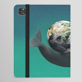 The Dolphin with the planet Earth iPad Folio Case