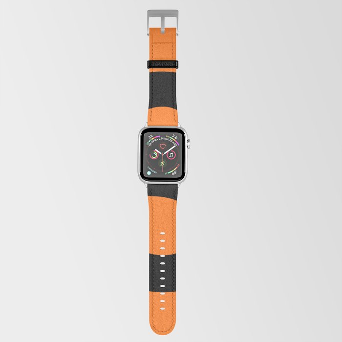 Number 3 (Black & Orange) Apple Watch Band