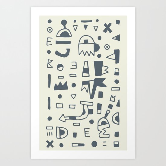 Pattern v10 Art Print