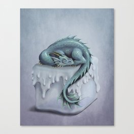 Baby Ice Dragon Canvas Print