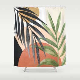 Abstract Tropical Art VI Shower Curtain