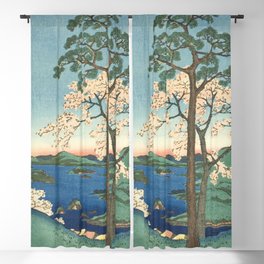 Utagawa Hiroshige - Inaba Province, Karo Koyama - Vintage Japanese Woodblock Print, 1853 Blackout Curtain