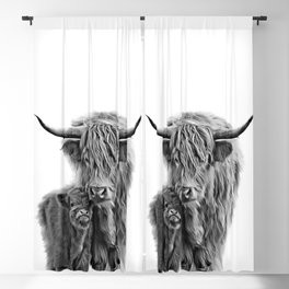 Highland Cow and The Baby Blackout Curtain