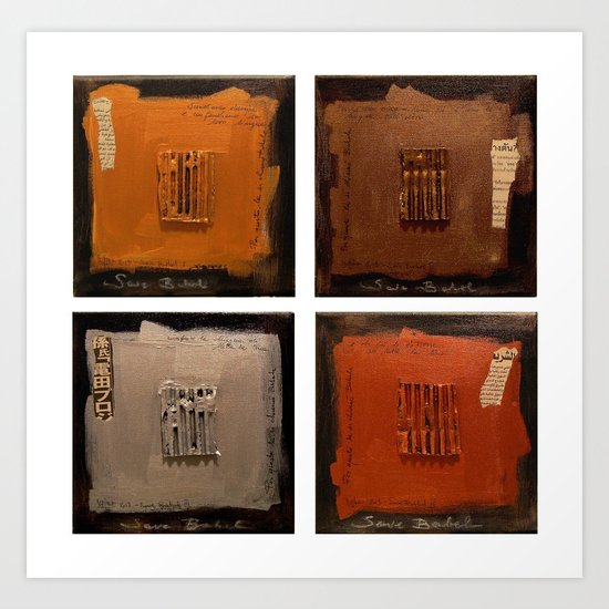 SAVE BABEL Art Print