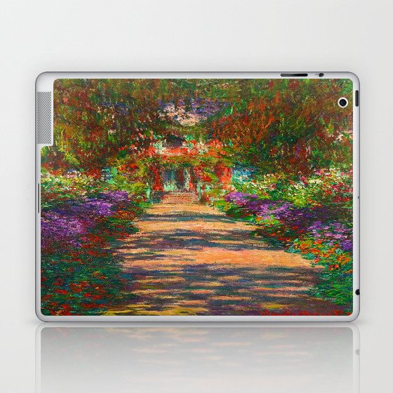 Claude Monet Garden At Giverny  Laptop & iPad Skin