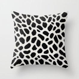Luxury Trendy White Leopard Elegant Collection Throw Pillow