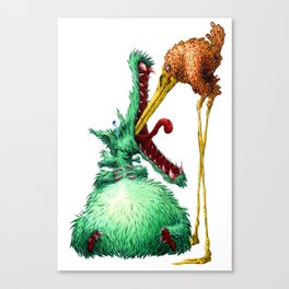 THE WOLF AND STORK Canvas Print
