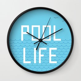 Pool Life Swimmer Wall Clock