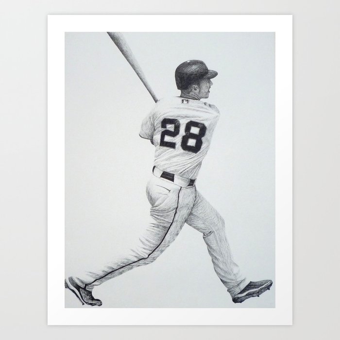Buster Posey Art Print by Anthony Carmona