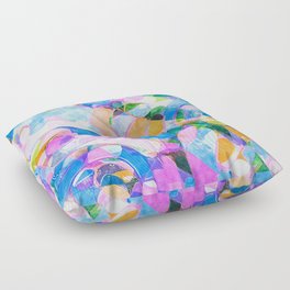 Bright Abstract 2 Floor Pillow