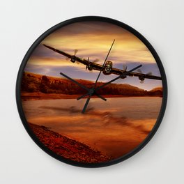 Flying Low Wall Clock