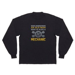 Old Man - A Mechanic Long Sleeve T-shirt