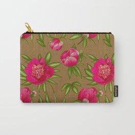 Peonies Carry-All Pouch
