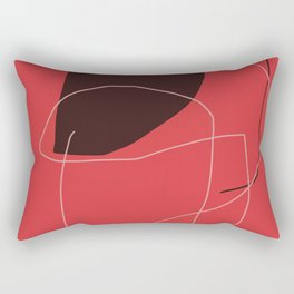 color field - red black white Rectangular Pillow
