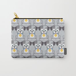 Super cute animals - Cute Grey Silver Puppy Dog Carry-All Pouch