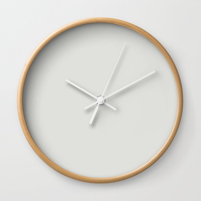 Parchment White Solid Color Pairs With Behr Paint's 2020 Trending Color Painter's White PPU18-08 Wall Clock