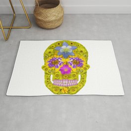 Flower Skull 3 Rug
