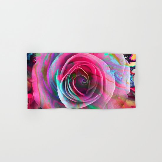 Marble Colored Rose Hand & Bath Towel