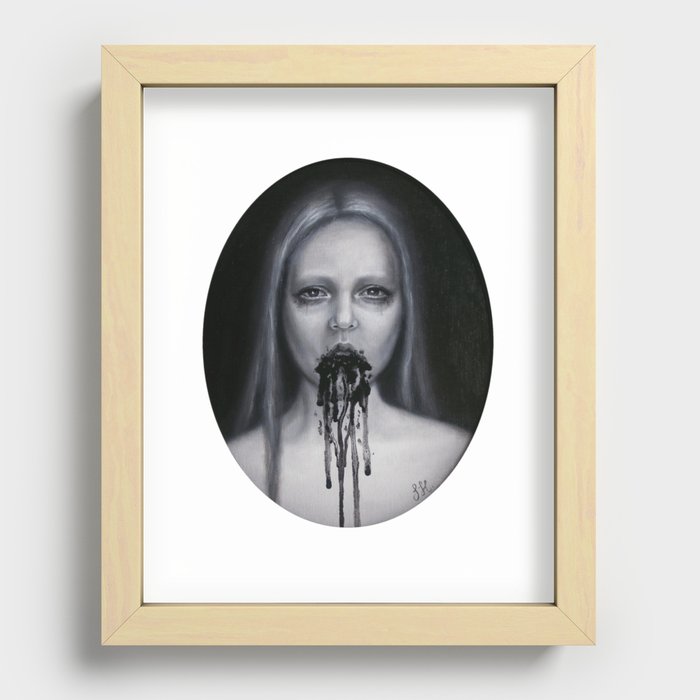 Anxiety Recessed Framed Print