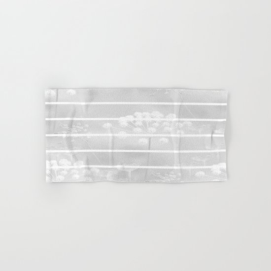 Grey And White Hand & Bath Towel