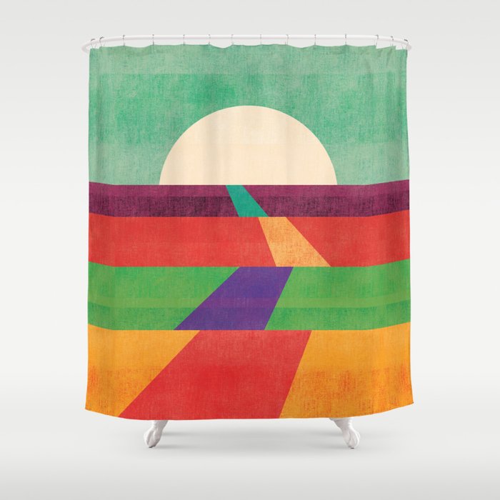 The path leads to forever Shower Curtain