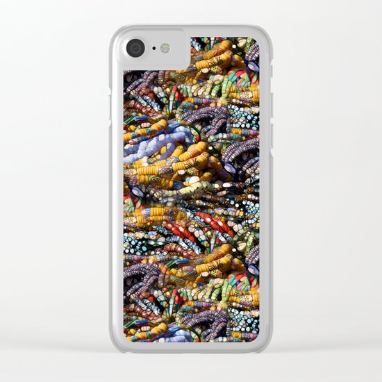 gems, beads, prayers Clear iPhone Case