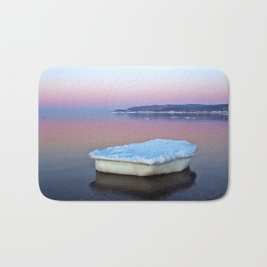 Ice Raft on the Sea Bath Mat