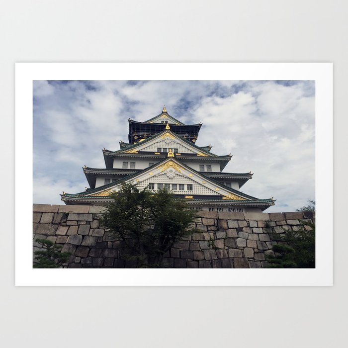 Osaka Castle Osaka Japan Art Print By Happydidi Society6