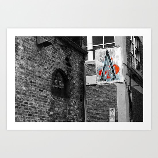 "A" Sign Art Print