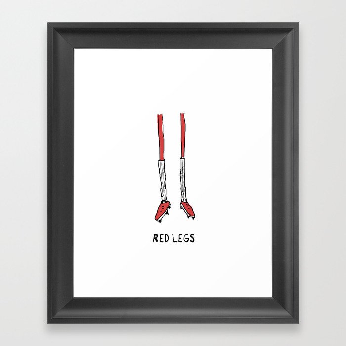 Red Legs Framed Art Print