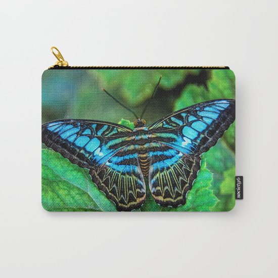 BUTTERFLY BLUE Carry-All Pouch