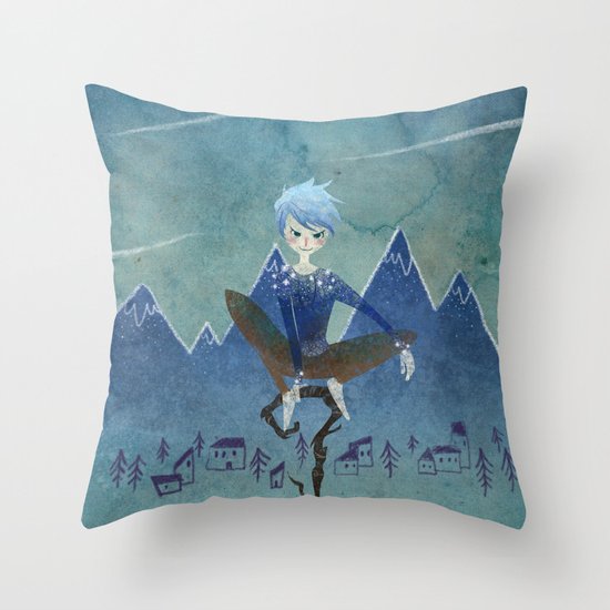 Jack Frost Throw Pillow
