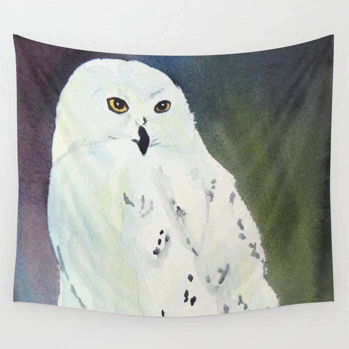 Snowy Owl Wall Tapestry