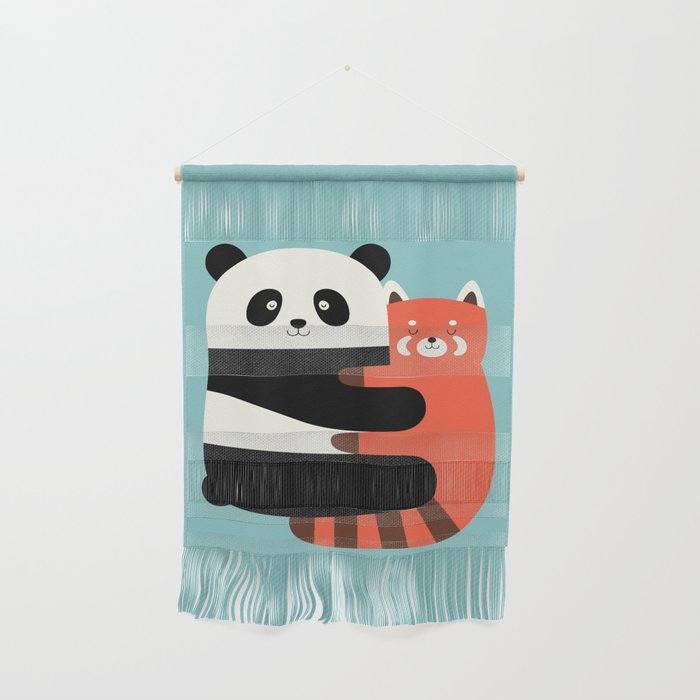 Panda Hugs Wall Hanging