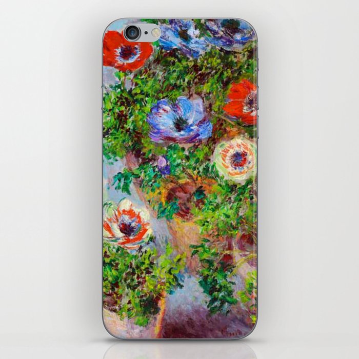 Claude Monet , Stilll Life with Anemones iPhone Skin