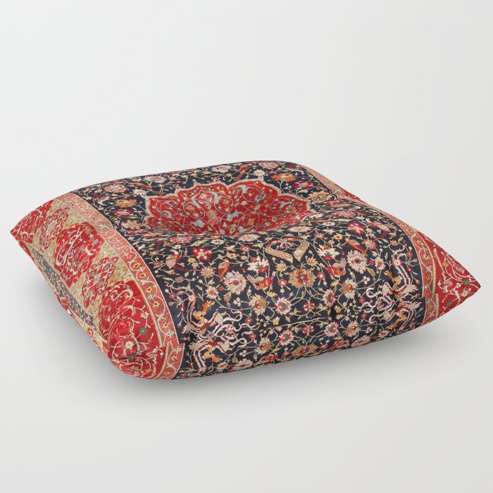 Salting Safavid 16th Century Persian Carpet Floor Pillow
